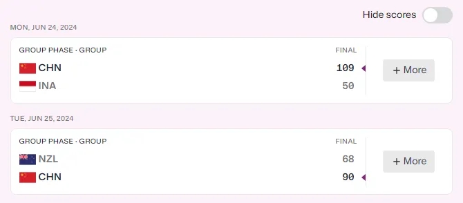 中国U18女篮力克日本队 张子宇砍44分助球队晋级